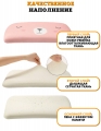 Подушка детская анатомическая с зажимом для одеяла pink ( ортопедическая подушка с 3 лет + защитный бортик)