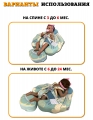 Круг для плавания детский с трусами и навесом Mambobaby 3-24 месяца. Не надувной круг для плавания для малышей