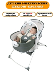 Шезлонг-качалка Mastela 08461. Электрическая колыбель-кроватка для новорожденных. Детская переноска.