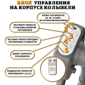 Колыбель для новорожденных Floopsi, электрическая, 5 скоростей укачивания. Детская приставная кроватка