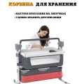 Колыбель для новорожденных Floopsi, электрическая, 5 скоростей укачивания. Детская приставная кроватка