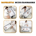 Колыбель для новорожденных Floopsi, электрическая, 5 скоростей укачивания. Детская приставная кроватка