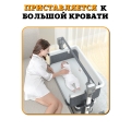 Колыбель для новорожденных Floopsi, электрическая, 5 скоростей укачивания. Детская приставная кроватка