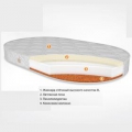 Матрац Афалина Эко овал 125х75х12 см