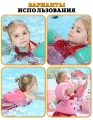 Нарукавники детские для плавания Mambobaby green от 3 до 6 лет.