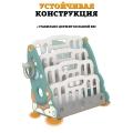 Стеллаж для хранения книг и игрушек Floopsi Ракета/Стеллаж для хранения игрушек детский из пластика