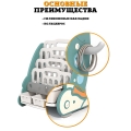 Стеллаж для хранения книг и игрушек Floopsi Ракета/Стеллаж для хранения игрушек детский из пластика