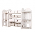 Стеллаж для хранения игрушек Floopsi L-SNJ06 white (с переставляемой полкой) 