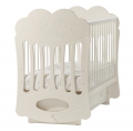 Детская кроватка Кубаньлесстрой (Лель) БИ 43.2 Baby Sleep-1 (маятник поперечный) с матрасом