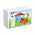 Детский игровой домик Pilsan Stone House с забором 06443