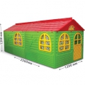 Детский игровой домик DOLONI-TOYS 02550/23/2части (большой с карнизами и шторка)