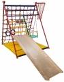 Детский спортивный комплекс Вертикаль Веселый Малыш Transformer (с счетами)с мягким бортиком