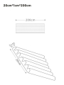 Защитная лента на углы Beideli широкая (20см), длина 200см., цв. бежевый. Мягкая накладка на края мебели для детей от ударов