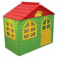 Детский игровой домик DOLONI-TOYS 02550/13 (прямоугольный с карнизами и шторками)