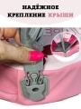 Круг для плавания детский с крышей Букашки (pink) от 3 до 24 мес. Не надувной круг для плавания для малышей