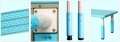 Набор детской мебели Floopsi L-ZY07 с регулировкой высоты (стол+стул) Turquoise