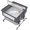 Приставная кроватка для двойни Floopsi Baby Bed (серый) №1