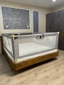Комплект складных барьеров безопасности Floopsi на кровать 2.0х1.8х2.0м.: защитный бортик 3шт., мягкие накладки в углы 2шт, соединительная планка 180см, кольца 3шт. 