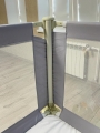 Комплект складных барьеров безопасности Floopsi на кровать 2.0х1.8х2.0м.: защитный бортик 3шт., мягкие накладки в углы 2шт, соединительная планка 180см, кольца 3шт. 
