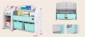Стеллаж для хранения игрушек Floopsi L-SNJ33 MINI green (с переставляемой полкой)   