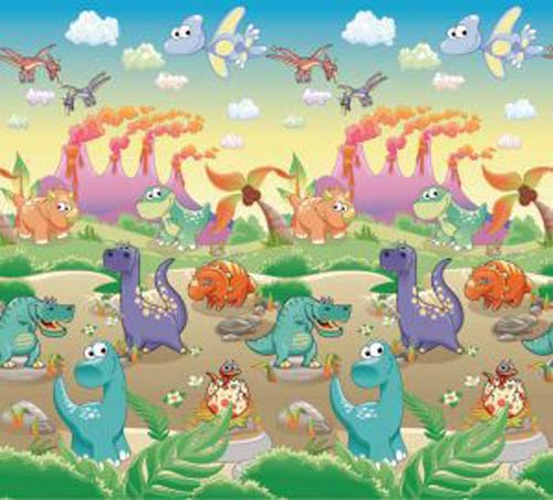 Игровой коврик Babypol Dino Land (1800мм х 2000мм х 10мм )