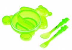 Набор посуды Canpol Мишка 2/422 (тарелка с ложкой и вилкой)