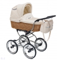 Детская коляска 2 в 1 Reindeer Wiklina Eco-Line (с меховым конвертом)