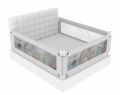 Манеж-ограждение Floopsi Animals на кровать 2.0x1.6x2.0 серый