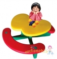 Набор детской мебели LERADO LA-612 Яблочко (столик с лавочками)