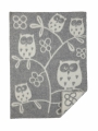 Одеяло-плед из эко-шерсти Klippan Совы 2422 (65х90 см)