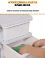 Стеллаж детский из пластика для хранения игрушек Floopsi Cabinet. Комод для игрушек, 3 секции