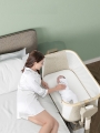 Колыбель для новорожденных Floopsi, электрическая, 5 скоростей укачивания. Детская приставная кроватка
