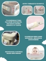 Комплект безопасности Floopsi Animals для детей на взрослую кровать 2.0х1.4х2.0м.: барьер на кровать 3шт., мягкие защитные накладки в углы 2шт, соединительная планка 140см, кольца 3шт.