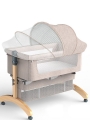 Приставная кроватка Floopsi Baby Bed (хаки) с функцией укачивания №2