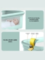 Колыбель для новорожденных Floopsi + 2 наматрасника (массив бука). Детская приставная кроватка (зеленый)
