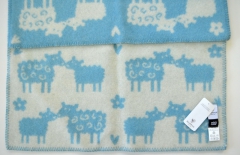 Одеяло-плед из эко-шерсти Klippan Овечки 2424 (65х90 см)