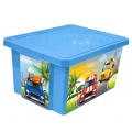 Ящик для игрушек 12 л. X-Box City Cars 1026LA-BS