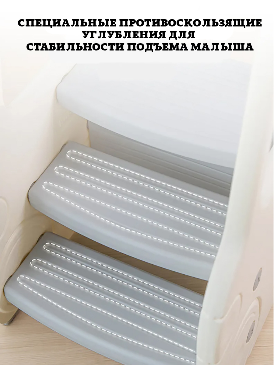 Лесенка детская пластиковая, табурет ступенька для ванной. Стремянка для детей