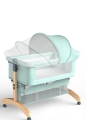 Приставная кроватка Floopsi Baby Bed (бирюзовый) с функцией укачивания
