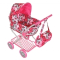 Кукольная коляска Pituso Бабочки 9325B-Pink