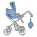 Кукольная коляска Pituso 9333 серо-голубой