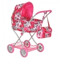 Кукольная коляска Pituso Бабочки 9325B-Pink