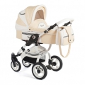 Детская коляска 2 в 1 Reindeer City Lily (люлька+автокресло) с меховым конвертом