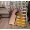 Детский спортивный комплекс ВЕРТИКАЛЬ ВЕСЁЛЫЙ МАЛЫШ MAXI New Color(с мягким бортиком)
