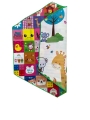 Двусторонний игровой детский коврик Floopsi к шестигранным манежам 180х150см.