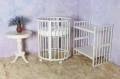 Круглая кроватка-трансформер 10 в 1 Ploomababy Jakomo VIO 