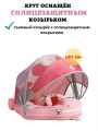 Круг для плавания детский с крышей Букашки (pink) от 3 до 24 мес. Не надувной круг для плавания для малышей