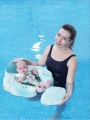 Круг для плавания детский с крышей и игрушками Ракушка от 3 до 24 мес (green). Не надувной круг для плавания для малышей