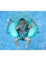 Самонадувающийся детский круг для плавания  с валиком для ног и капюшоном