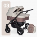 Коляска для двойни 2 в 1 Riko Basic Saxo